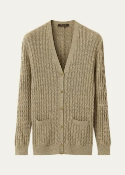 Loro PianaBihar Cable-Knit Cashmere-Blend Cardigan