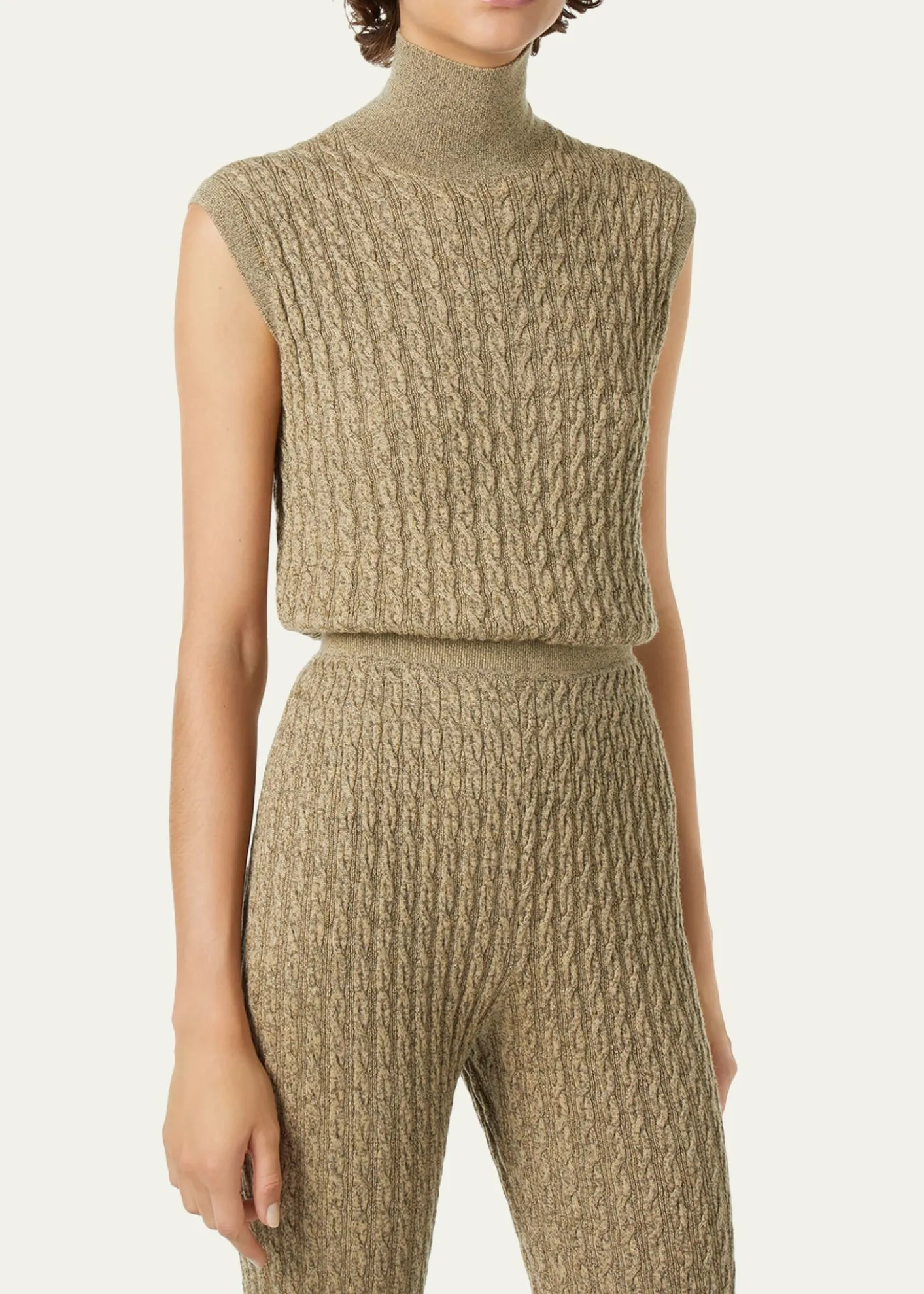 Loro PianaBihar Turtleneck Sleeveless Cashmere Sweater