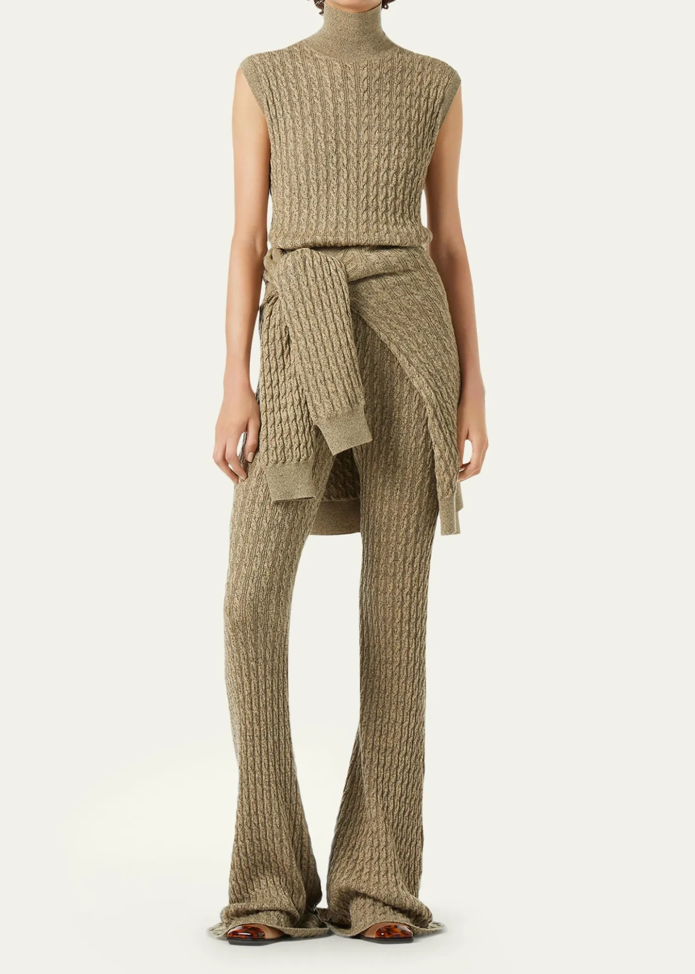 Loro PianaBihar Turtleneck Sleeveless Cashmere Sweater