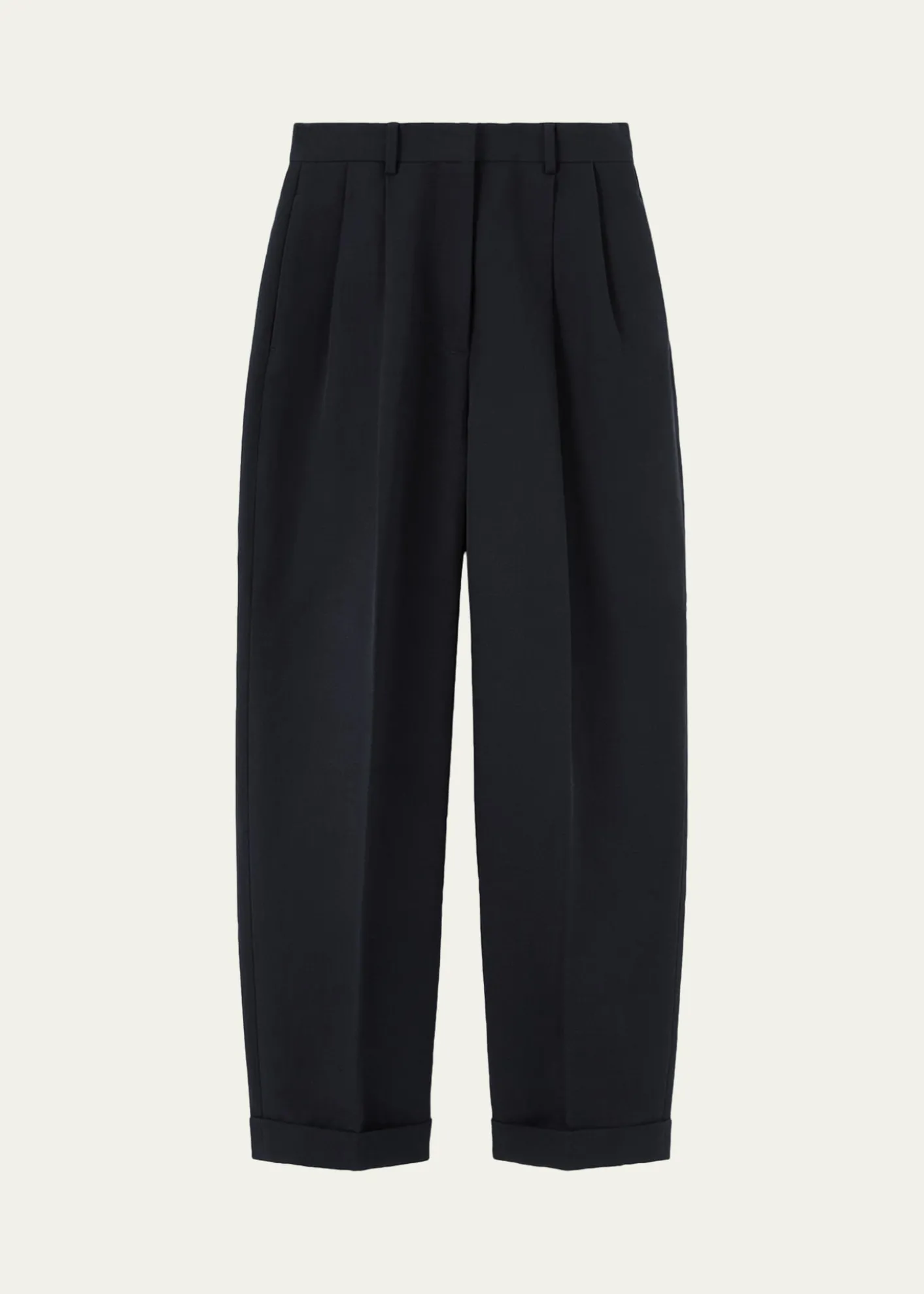 Loro PianaCale Linen Straight-Leg Ankle Trousers
