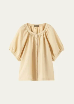 Loro PianaCam Gritt Solaire Flax Blouse