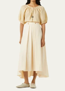 Loro PianaCam Gritt Solaire Flax Blouse
