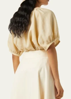 Loro PianaCam Gritt Solaire Flax Blouse