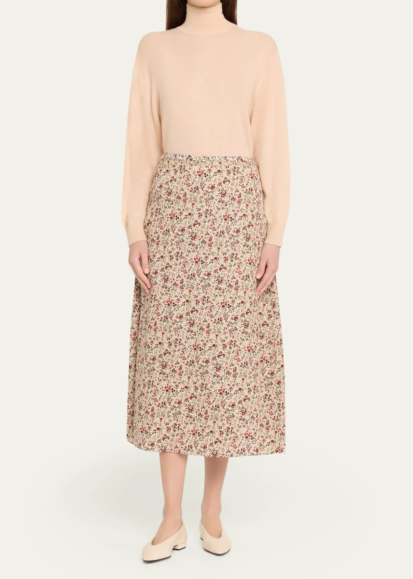 Loro PianaCamino Cashmere-Silk Turtleneck Sweater