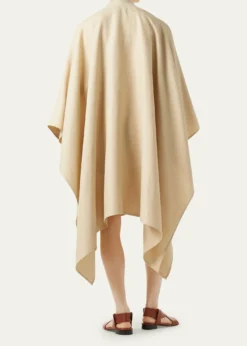 Loro PianaCarmen V-Neck Linen Cape