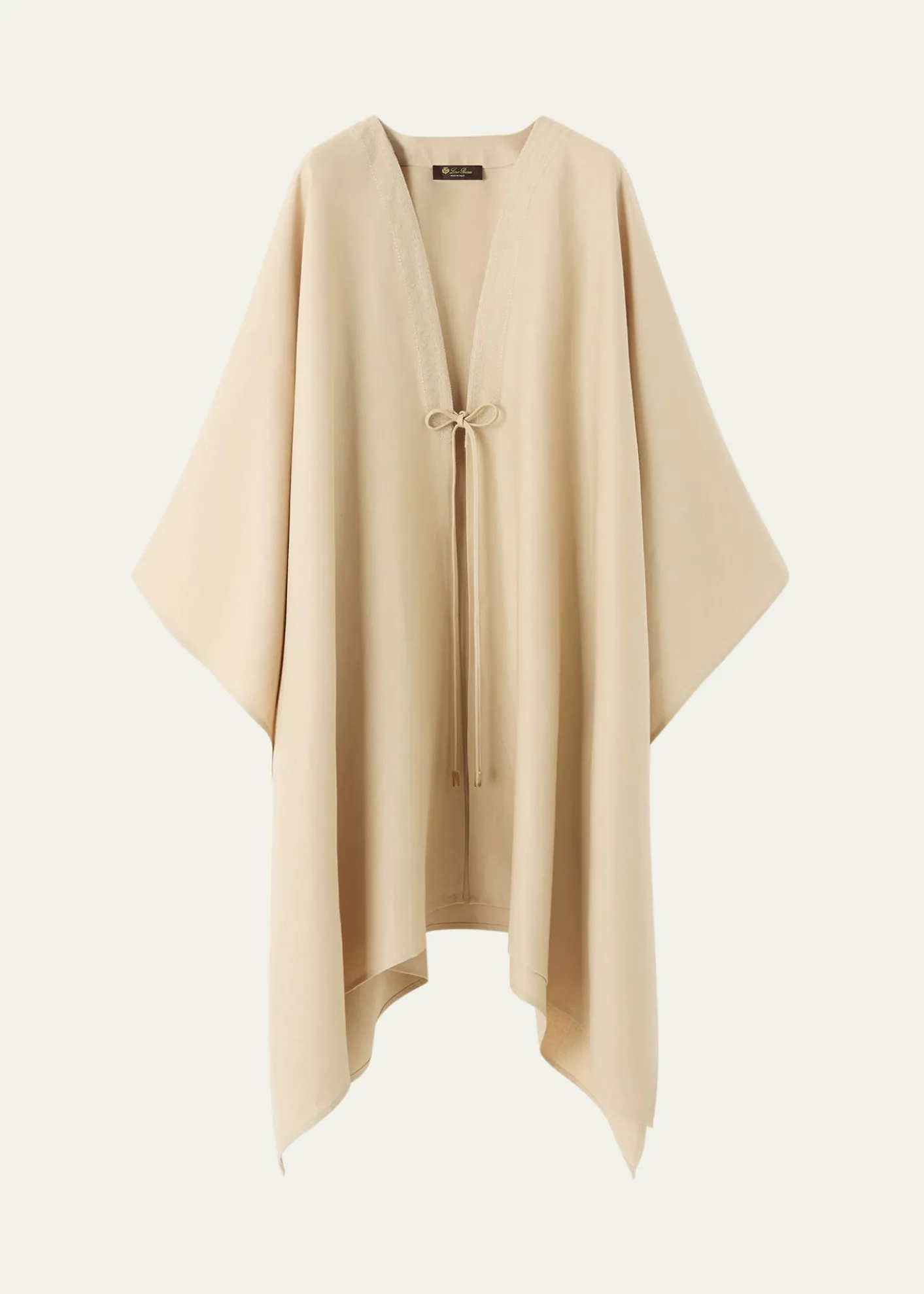 Loro PianaCarmen V-Neck Linen Cape