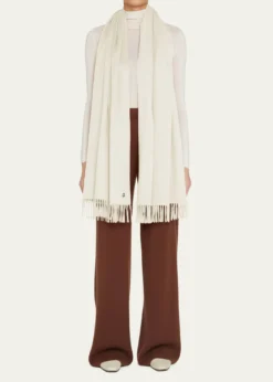 Loro PianaCashmere Fringe-Trim Opera Stole