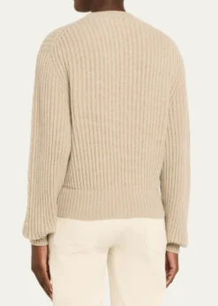 Loro PianaCashmere Rib Crewneck Sweater