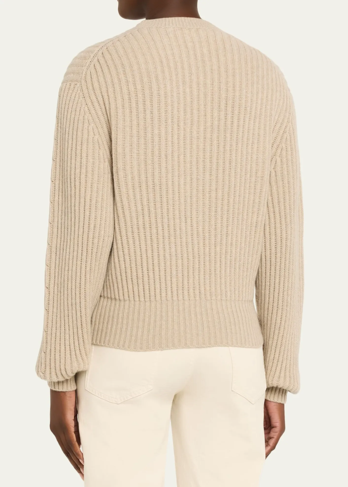 Loro PianaCashmere Rib Crewneck Sweater