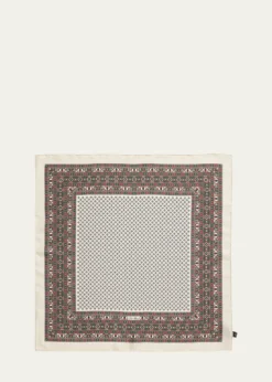 Loro PianaChaco Border Foulard Scarf