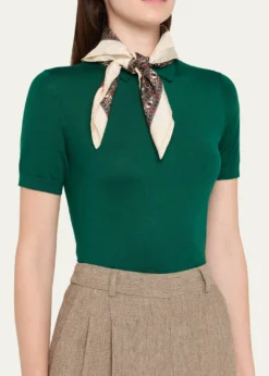 Loro PianaChaco Border Foulard Scarf