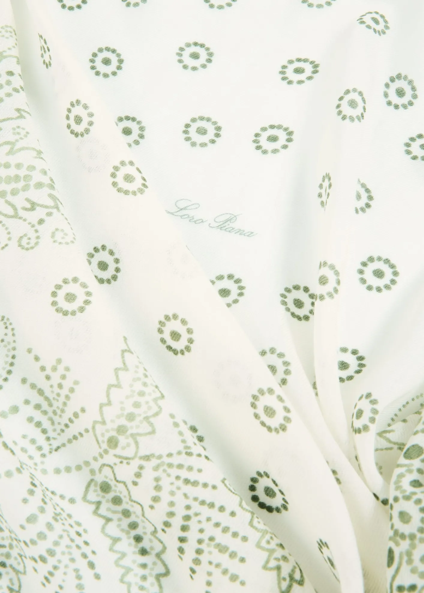 Loro PianaDaisy Bandana-Print Wool Foulard Scarf
