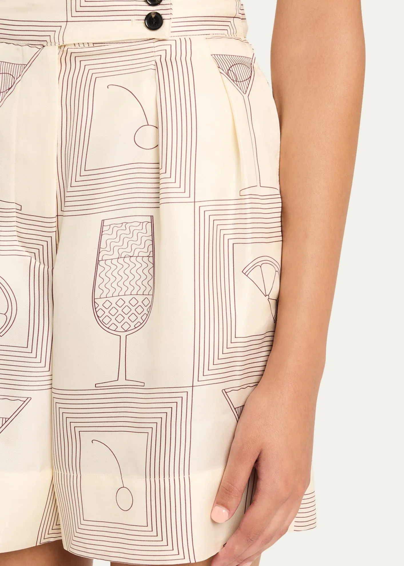 Loro PianaDorin Aperitivo Twill Pleated Bermuda Shorts