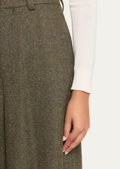 Loro PianaDrake Cashmere-Wool Wide-Leg Bermuda Trousers