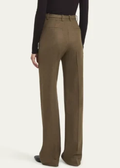 Loro PianaEdward Pintuck Belted Wool Cashmere Trousers