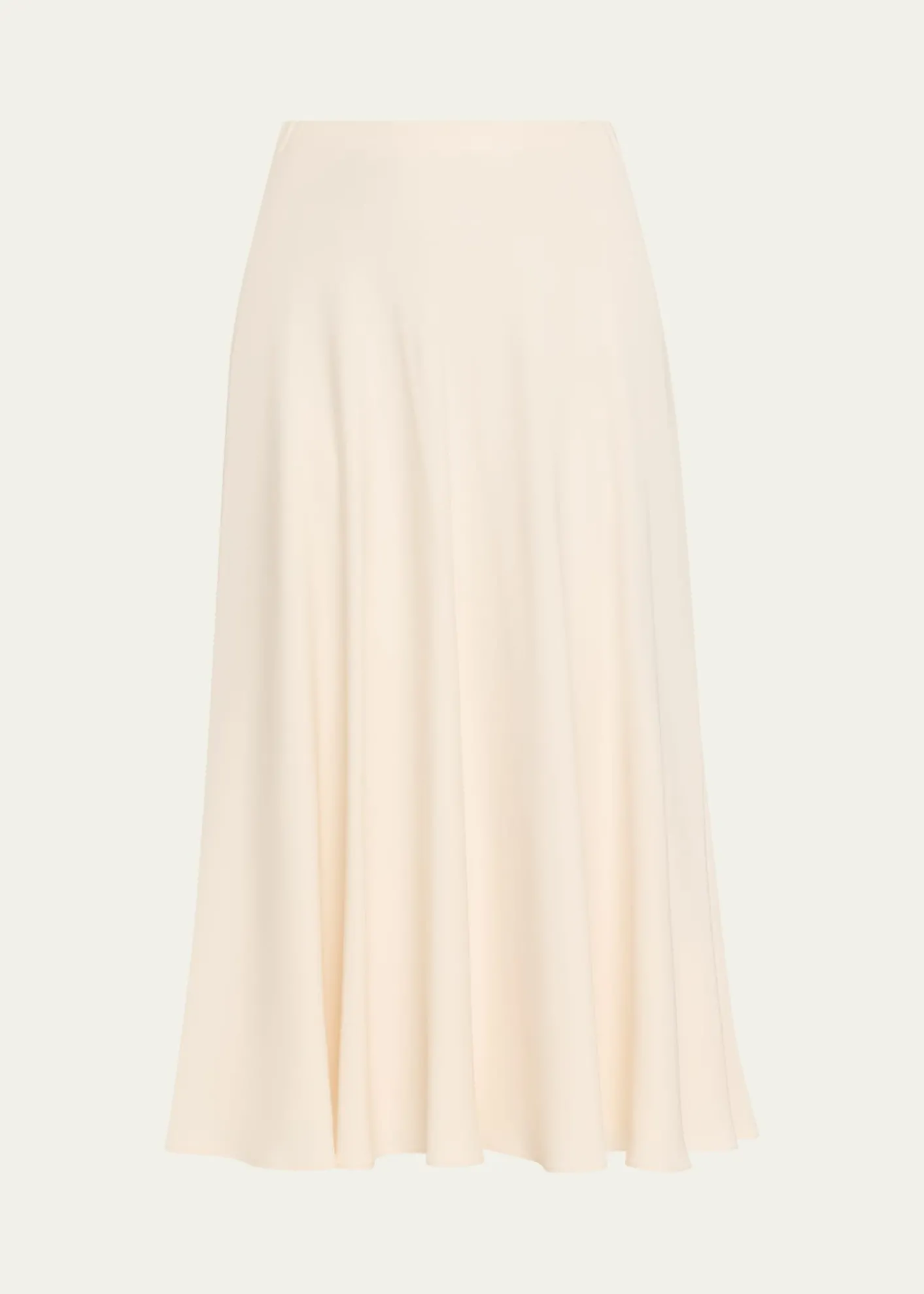 Loro PianaErika Silk-Wool Cady Midi Skirt