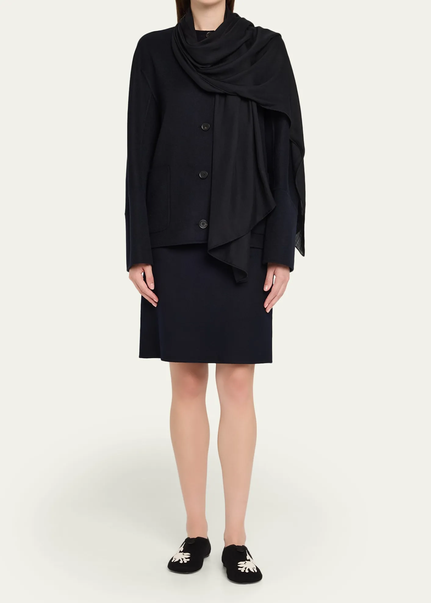 Loro PianaFloaty Cashmere Ballerina Flats