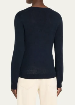 Loro PianaFobello V-Neck GG 8 Baby Cashmere Sweater