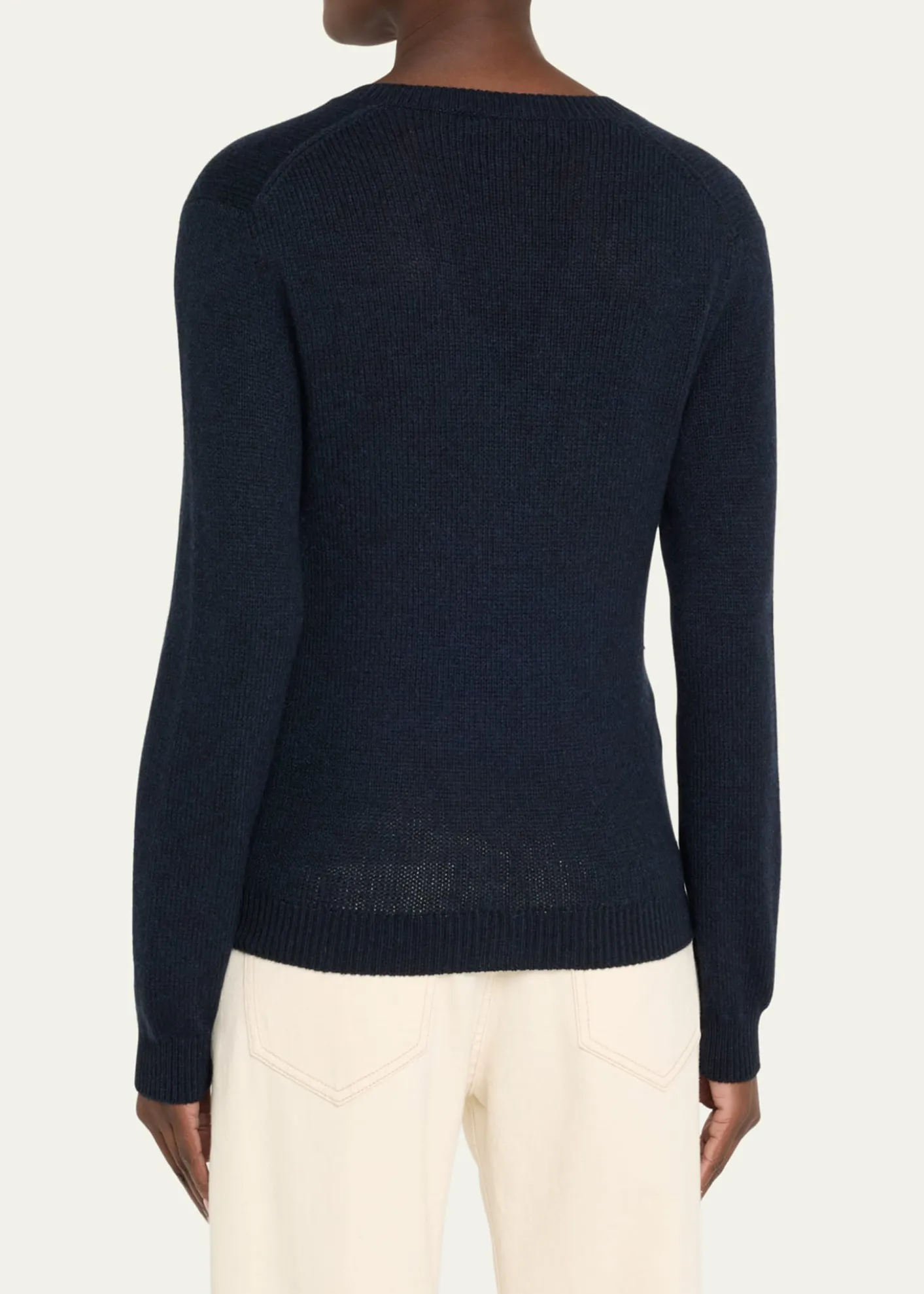 Loro PianaFobello V-Neck GG 8 Baby Cashmere Sweater
