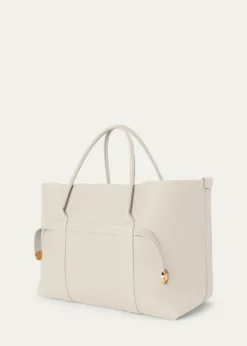 Loro PianaGhiera Grained Leather & Cashmere Tote Bag