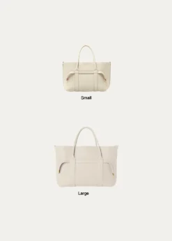Loro PianaGhiera Grained Leather & Cashmere Tote Bag