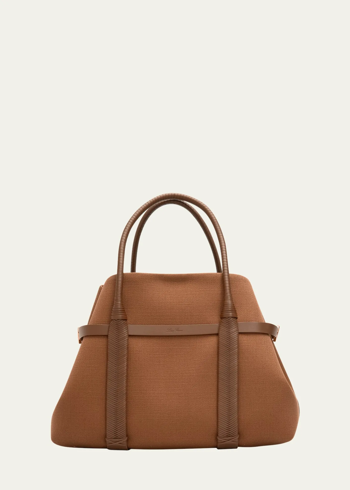 Loro PianaGhiera Large Canvas Shopper Tote Bag