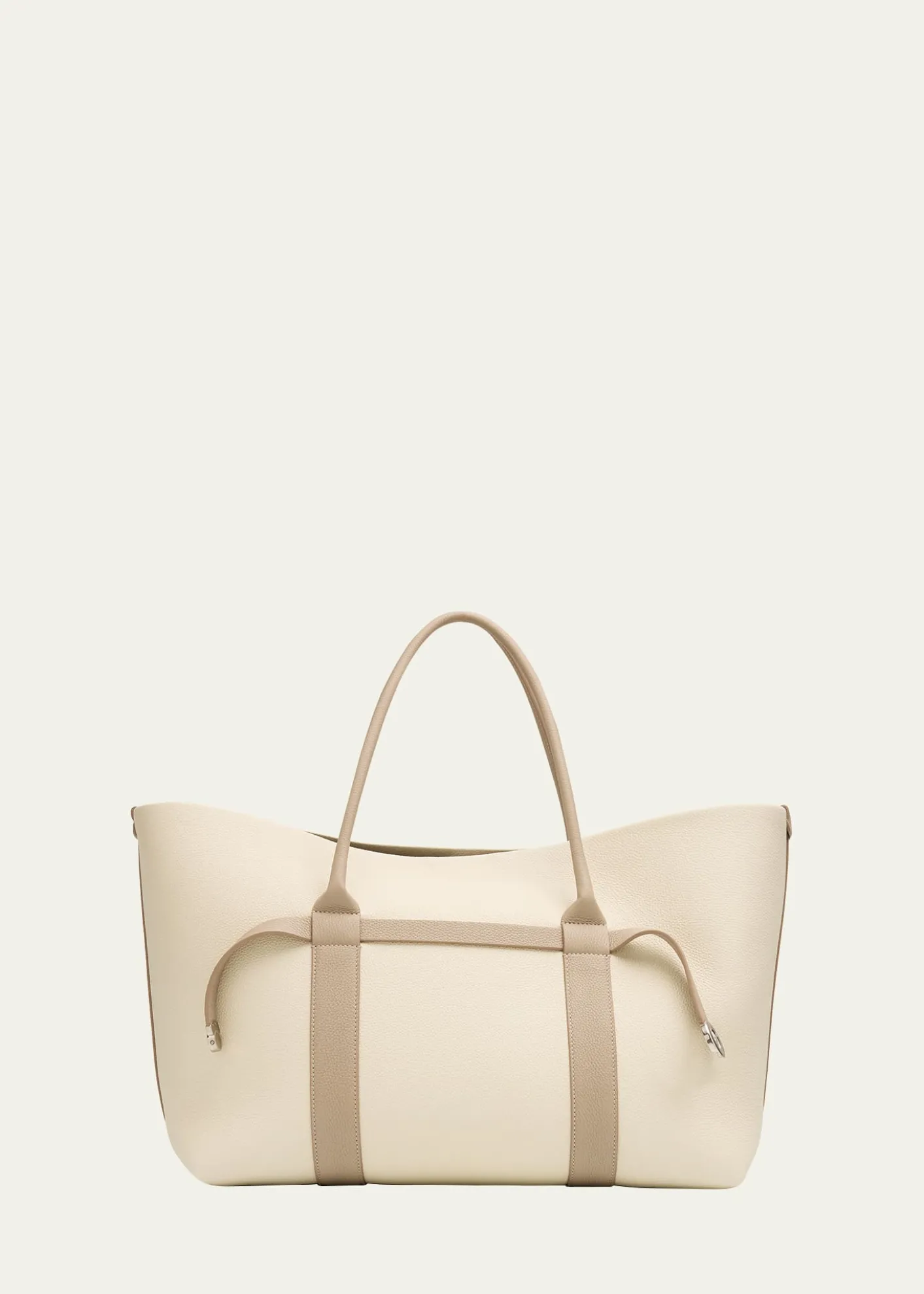 Loro PianaGhiera Large Leather Shopper Tote Bag