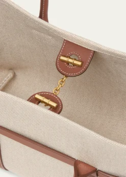 Loro PianaGhiera Small Canvas Shopper Tote Bag