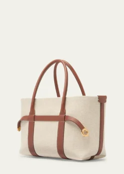 Loro PianaGhiera Small Canvas Shopper Tote Bag