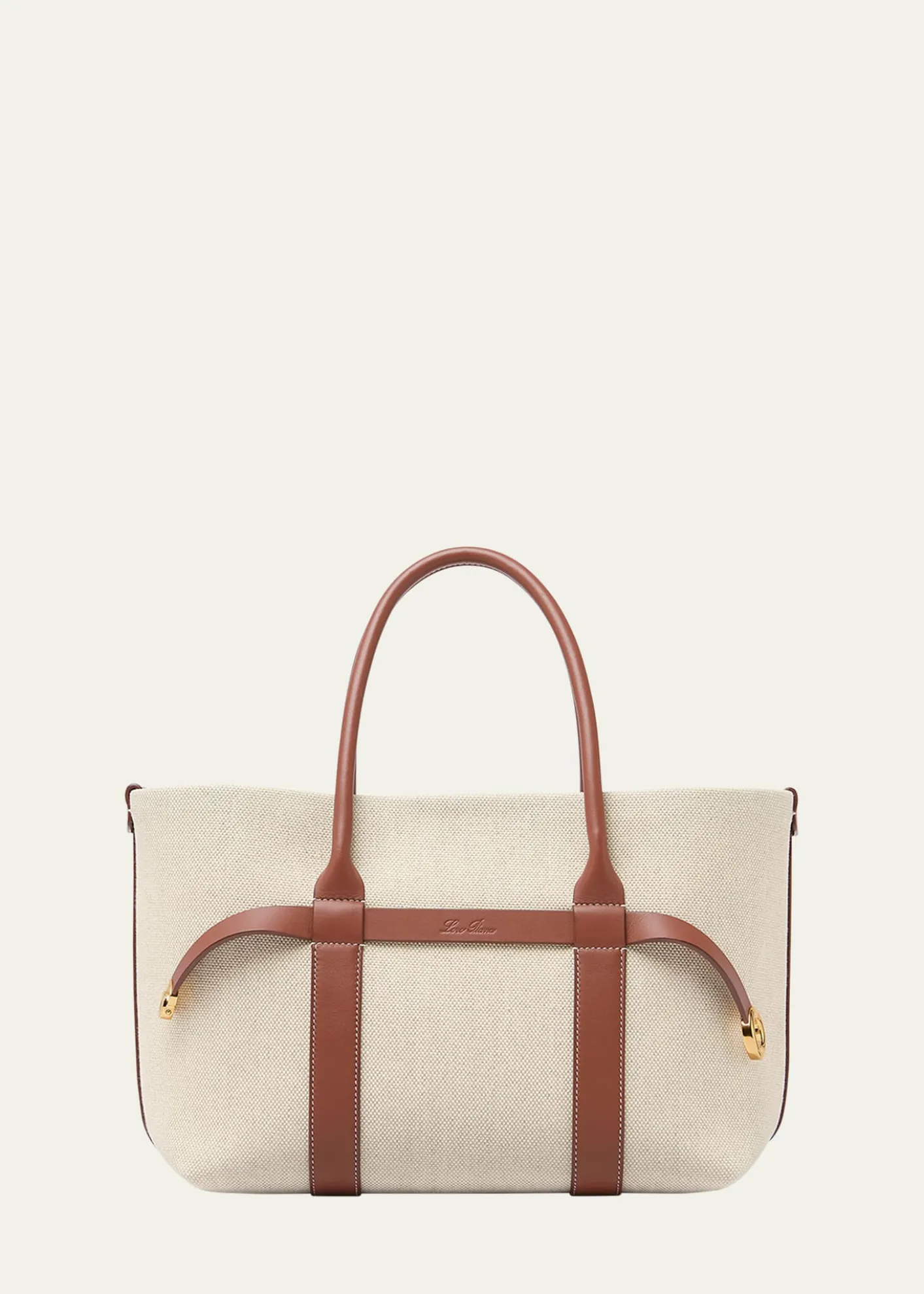 Loro PianaGhiera Small Canvas Shopper Tote Bag