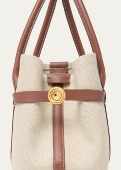 Loro PianaGhiera Small Canvas Shopper Tote Bag