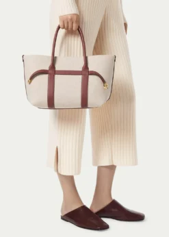 Loro PianaGhiera Small Canvas Shopper Tote Bag