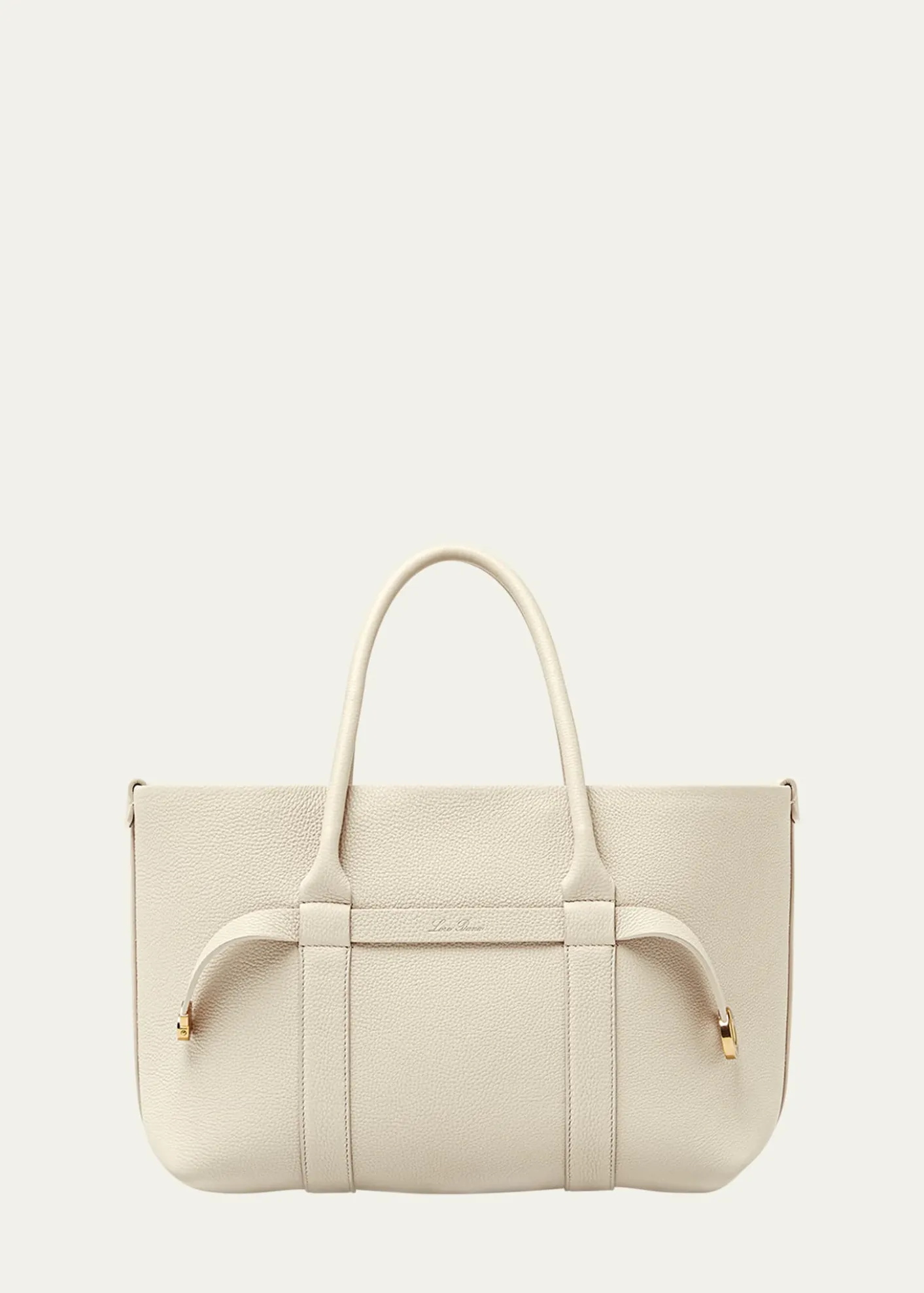 Loro PianaGhiera Small Leather Shopper Tote Bag