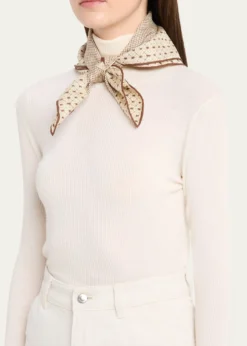 Loro PianaGolden Net Foulard Scarf