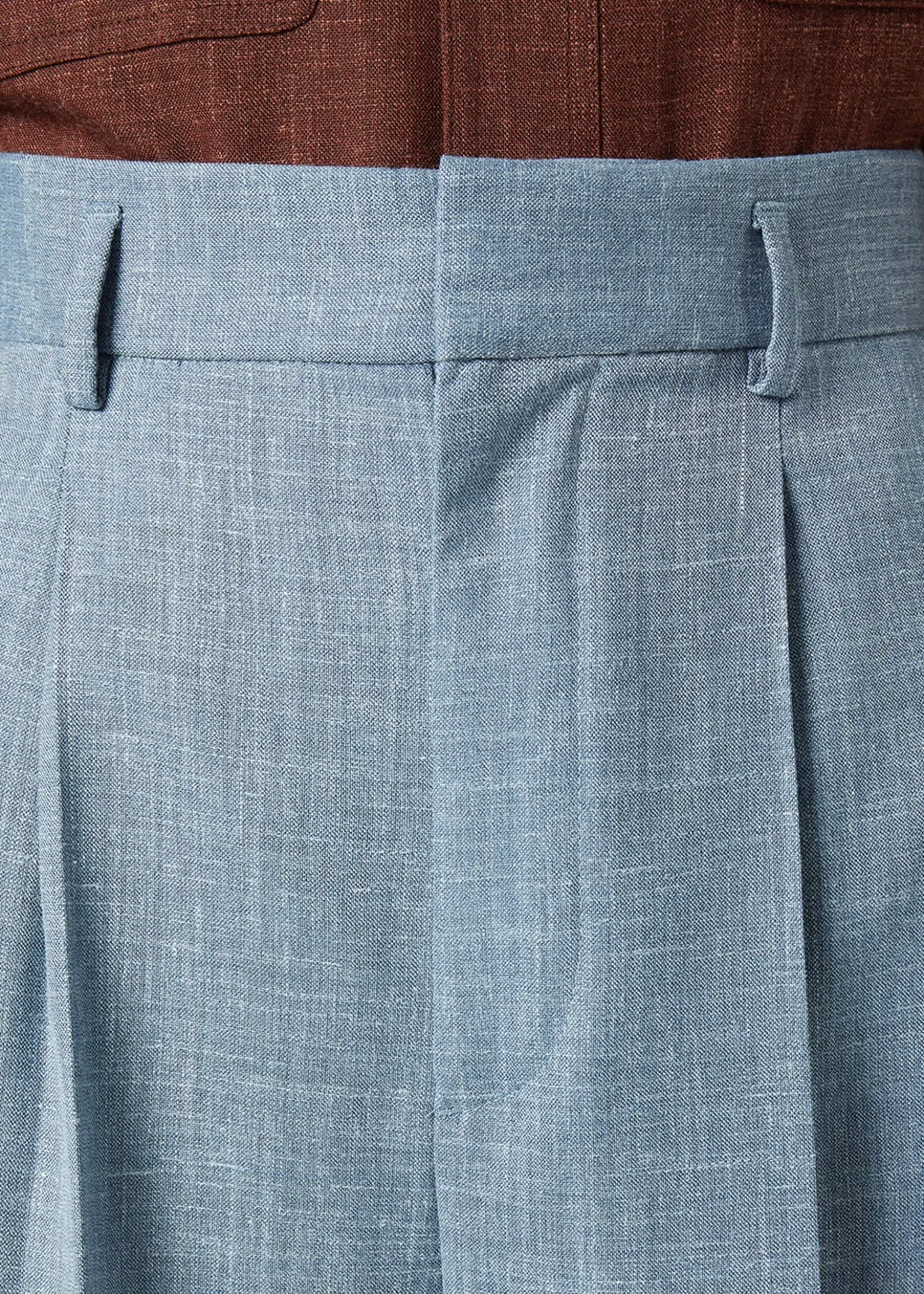 Loro PianaHector Linen-Wool Straight-Leg Trousers