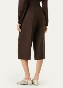 Loro PianaHector Pleated Short Linen Trousers