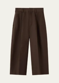 Loro PianaHector Pleated Short Linen Trousers