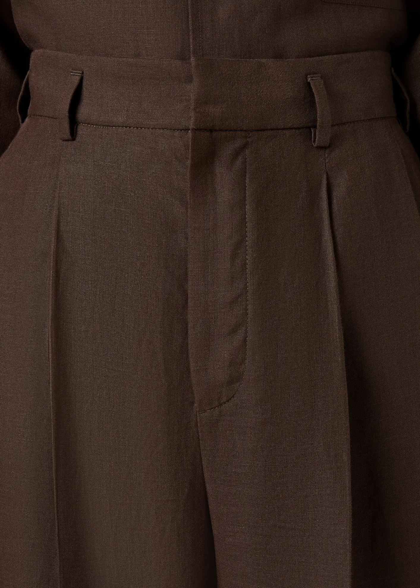 Loro PianaHector Pleated Short Linen Trousers