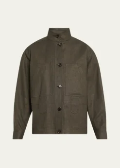 Loro PianaJaylon Structured Linen Wool Field Jacket