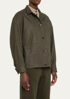 Loro PianaJaylon Structured Linen Wool Field Jacket