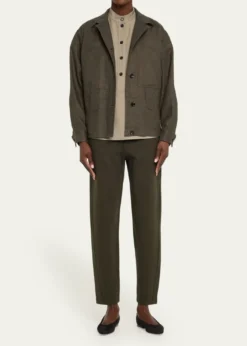 Loro PianaJaylon Structured Linen Wool Field Jacket