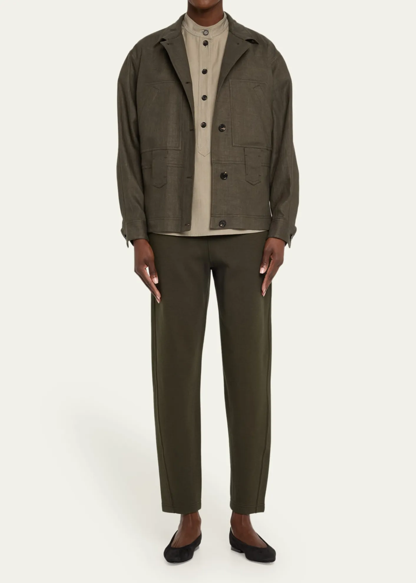 Loro PianaJaylon Structured Linen Wool Field Jacket