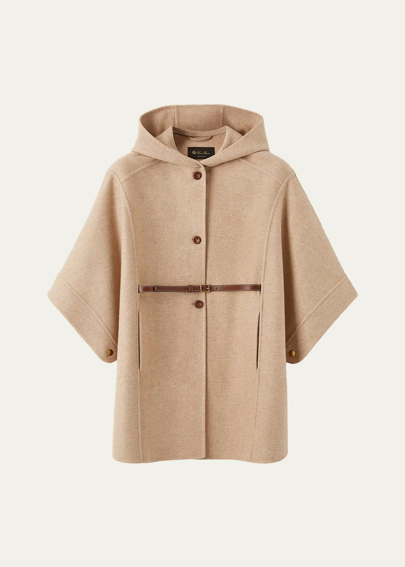 Loro PianaJohann Hooded Wish Wool and Cashmere Cape