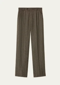 Loro PianaJoris Pleated Straight-Leg Trousers