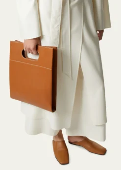 Loro PianaJust Bag Leather Top-Handle Bag