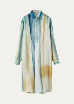 Loro PianaKailee Abstract-Print Silk Twill Shirtdress