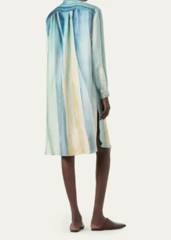 Loro PianaKailee Abstract-Print Silk Twill Shirtdress