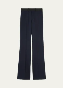 Loro PianaKendrik Contrast-Waistband Bootcut-Leg Trousers