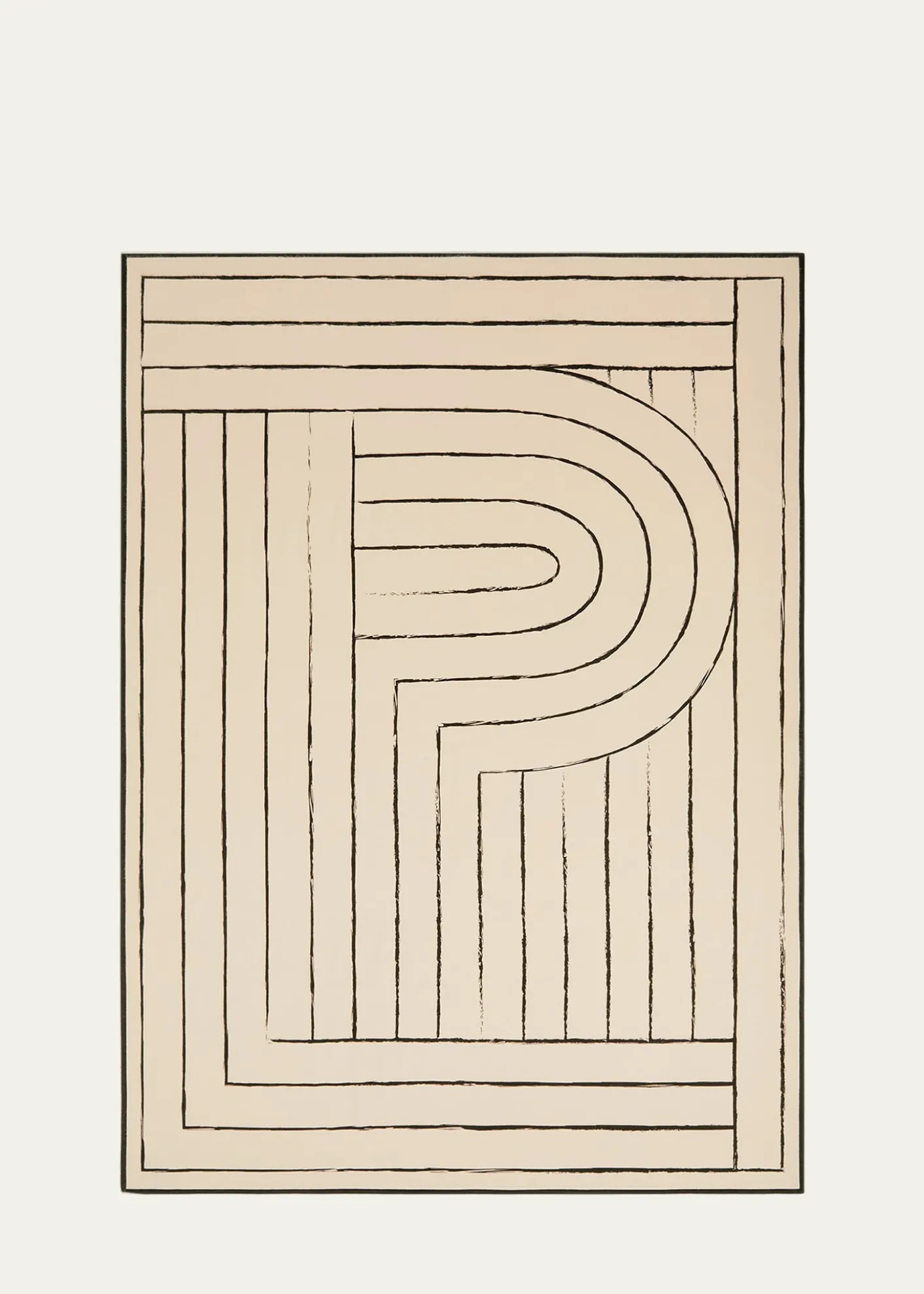 Loro PianaLabyrinth Screen-Printed Cashmere Throw, 59" x 79"