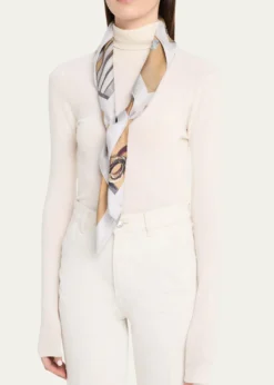 Loro PianaLa Libreria Silk Foulard Scarf
